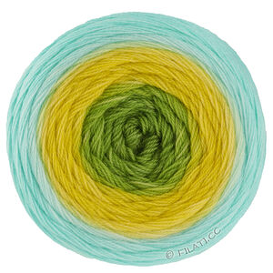 MERINO LACE AQUARELL - von Lana Grossa | 20-Kiwi/Leuchtendgelb/Aqua