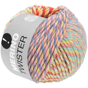 MERINO TWISTER - von Lana Grossa | 10-Weiß/Altrosa/Mint/Hellblau/Rosa