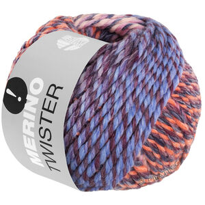 MERINO TWISTER - von Lana Grossa | 11-Lachs/Dunkelblau/Bordeaux/Graulila/Flieder