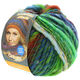 Lana Grossa OLYMPIA Classic | 063-Hellblau/Jade/Grasgrün/Orangebraun