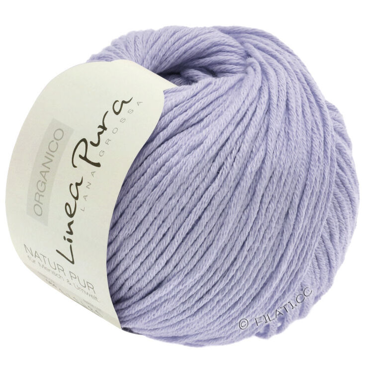 Lana Grossa ORGANICO  Uni (Linea Pura, Auslaufqualität) | 096-Fliederblau