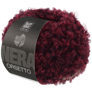 ORSETTO Moulinè (Nera) - von Lana Grossa | 102-Burgund/Schwarz