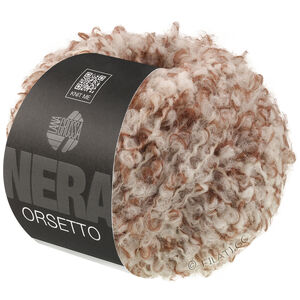ORSETTO Moulinè (Nera) - von Lana Grossa | 104-Braun/Rohweiß