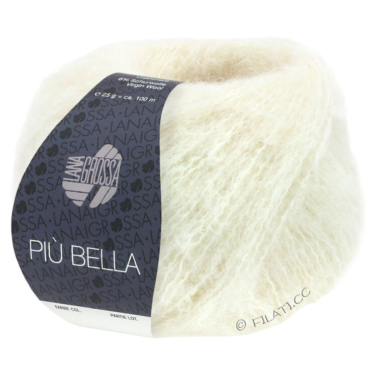 Lana Grossa PIÙ BELLA | 01-Rohweiß