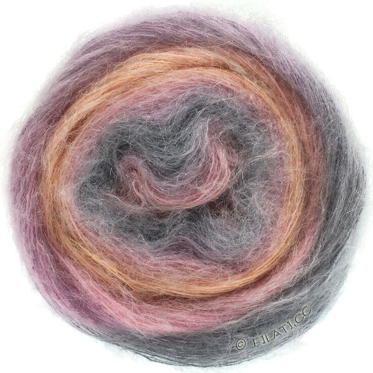 Lana Grossa SILKHAIR Dégradé | 801-Ecru/Hellgrau/Rosa