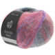 Lana Grossa SILKHAIR Print/Landlust | 305-Graublau/Weinrot/Violett/Rosa