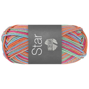 STAR Print - von Lana Grossa | 368-Orange/Pink/Mintgrün/Hellblau