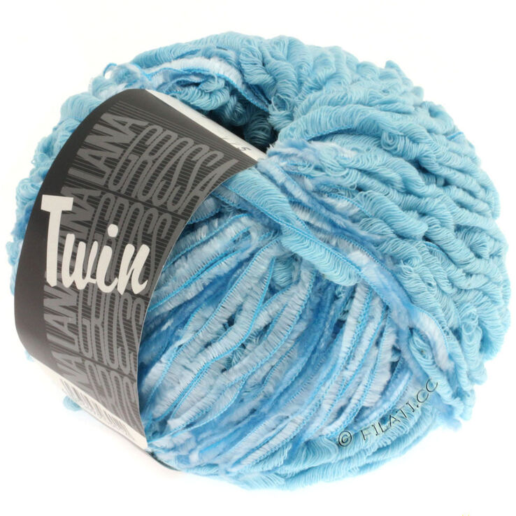 Lana Grossa TWIN uni/print | 001-Hellblau
