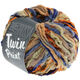 Lana Grossa TWIN uni/print | 609-Blau/Rost/Schilf