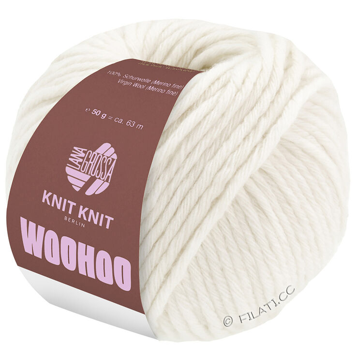 Lana Grossa WOOHOO 50g | 01-Rohweiß