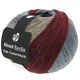 Lana Grossa MEILENWEIT 100g Yak Colorblock (ABOUT BERLIN) | 632-Dunkelgrau/Hellgrau/Violett/Rotbraun/Taupe meliert