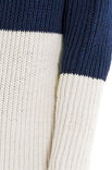 Lana Grossa PULLI IM HALBPATENTMUSTER CW Big uni/melange