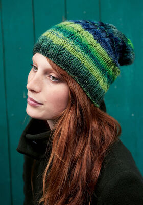 KLASSISCHE RIPPEN-BEANIE Cinque Multi von Lana Grossa