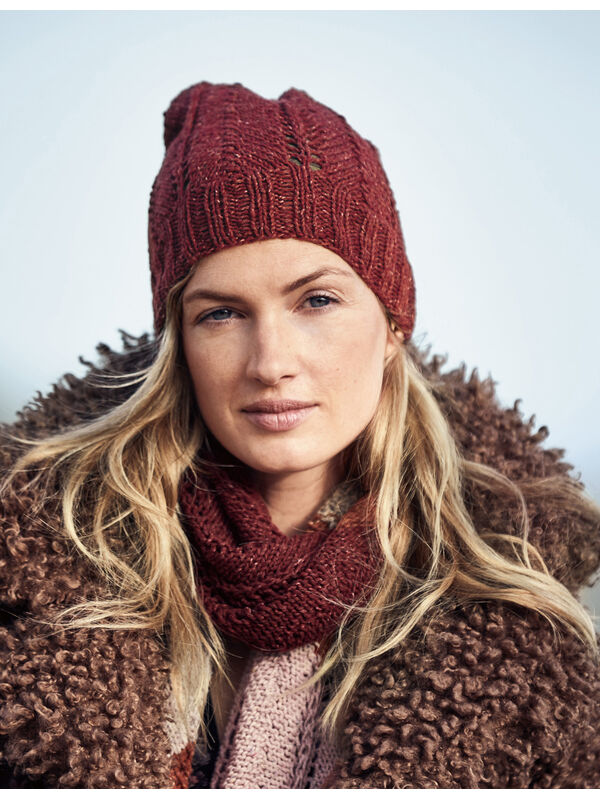Lana Grossa DAMENMÜTZE IM ZICKZACKMUSTER Mary’s Tweed
