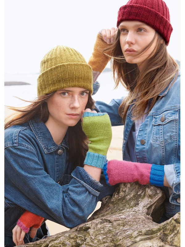 Lana Grossa KLEINE BUNTE STULPEN Cool Wool Cashmere