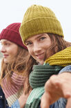 Lana Grossa RIPPENMÜTZE MIT DOPPELTEM UMSCHLAG Cashmere 16 Fine
