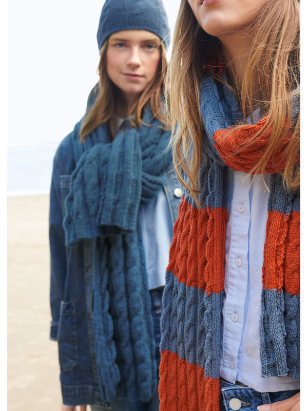 Lana Grossa BREITER ZOPFSCHAL Alta Moda Cashmere 16