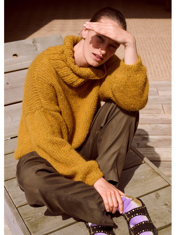 Lana Grossa ROLLKRAGEN-PULLOVER Brigitte No. 2 & Brigitte No. 3