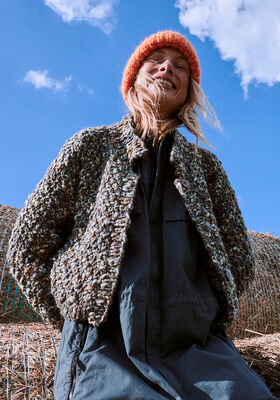 PERLMUSTERJACKE Lala Berlin Flamy & Brillino von Lana Grossa