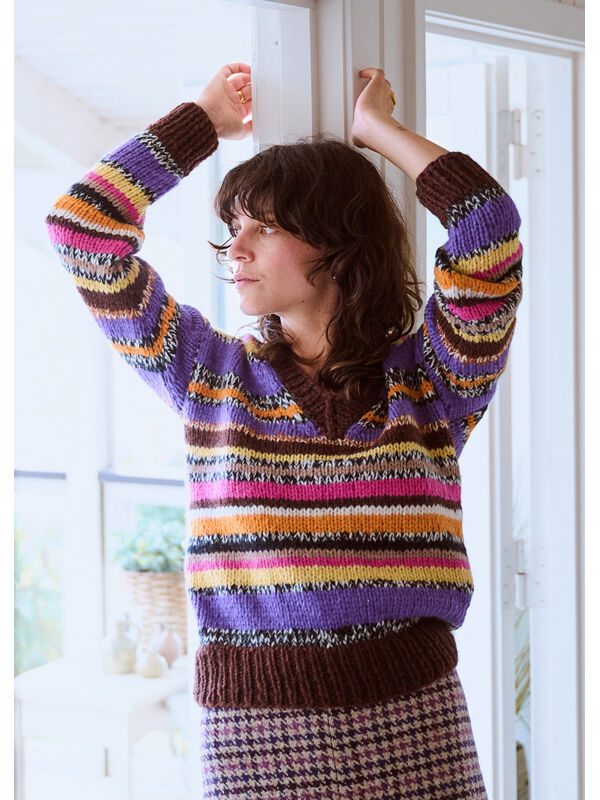 Lana Grossa STREIFEN-PULLOVER Brigitte No. 2 & Brigitte No. 3