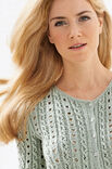Lana Grossa RIPPENJACKE MIT LOCHMUSTER Linarte