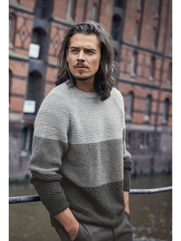 Lana Grossa PULLOVER COOL WOOL Big Melange (GOTS)