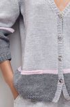 Lana Grossa CARDIGAN COOL WOOL Big Melange (GOTS)