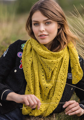 DREIECKSTUCH Cool Wool Lace von Lana Grossa