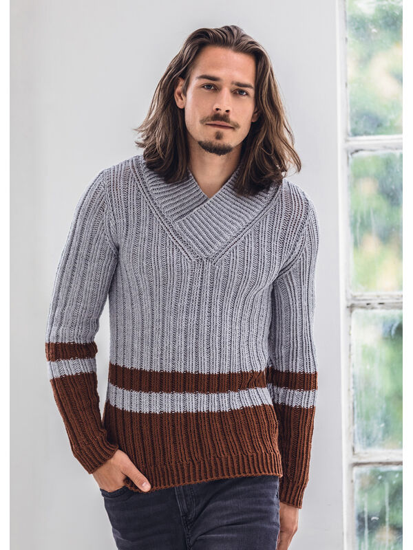 Lana Grossa PULLOVER COOL WOOL Big Melange (GOTS)