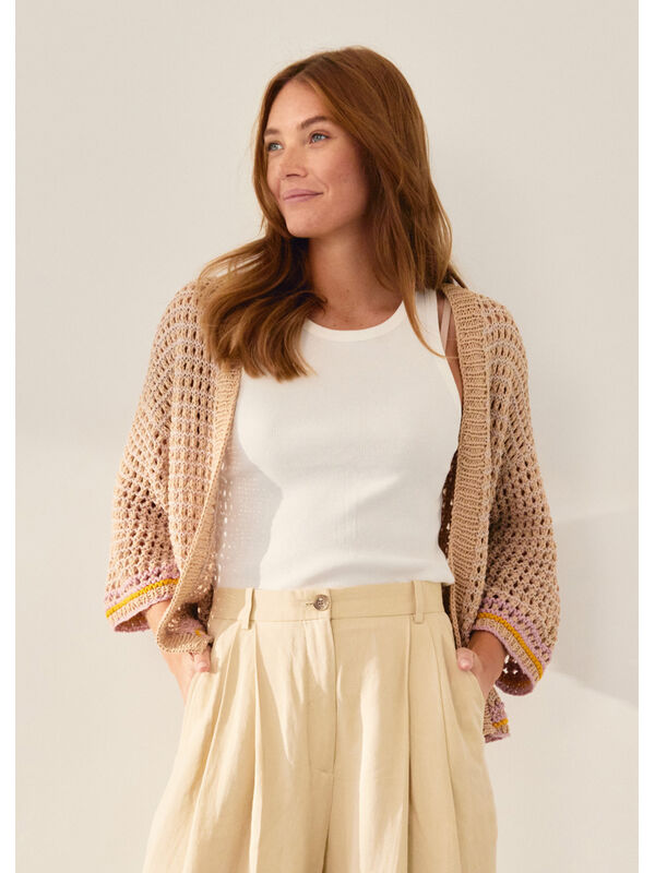 Lana Grossa CARDIGAN Cotton Wool & Elastico & Landlust Baumwolle