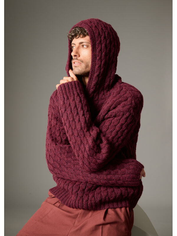Lana Grossa HOODIE Alta Moda Alpaca