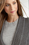 Lana Grossa PULLI MIT LOCH-RIPPENMUSTER Cool Wool