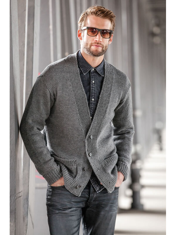 Lana Grossa CARDIGAN COOL WOOL Big Melange (GOTS)