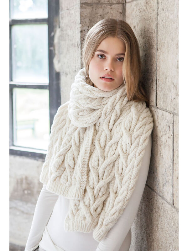 Lana Grossa SCHAL IM ZOPFMUSTER Alta Moda Cashmere 16