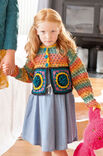 Lana Grossa KINDERJACKE MIT MOTIVEN UND NOPPENMUSTER COOL WOOL Big Melange (GOTS) / Silkhair