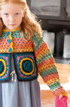 Lana Grossa KINDERJACKE MIT MOTIVEN UND NOPPENMUSTER COOL WOOL Big Melange (GOTS) / Silkhair