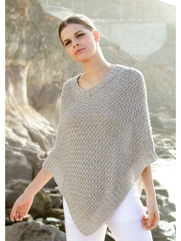 Lana Grossa PONCHO IM RIPPENWEBMUSTER Linarte
