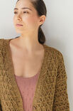 Lana Grossa JACKE IN VERKREUZTEN HEBEMASCHENMUSTERN Alta Moda Alpaca