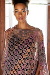 Lana Grossa PONCHO IM STRUKTURLOCHMUSTER Silkhair Print/Lace Seta Degradé