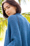 Lana Grossa JACKE MIT TIEFEM RAGLAN UND LOCHREIHEN Ecopuno