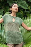 Lana Grossa TOP MIT ABGERUNDETEM SAUM Sparkly/Chilly/Silkhair Lusso