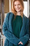Lana Grossa CARDIGAN IM ZOPFRAUTENLOCHMUSTER Cool Air