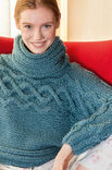 Lana Grossa KIMONOPULLI GLATT LINKS MIT RAUTENMUSTER Lala Berlin Chunky