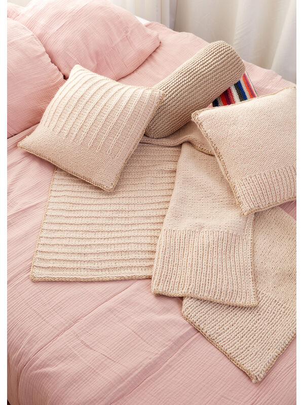Lana Grossa ZWEI KISSENHÜLLEN Ecopuno Chunky & Cool Merino Big