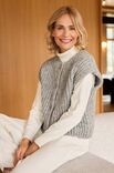 Lana Grossa WESTE IM HALBPATENTMUSTER Lala Berlin Lovely Cotton
