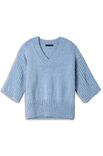 Lana Grossa V-PULLOVER GLATT RECHTS Cool Merino