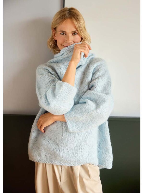 Lana Grossa RAGLANPULLOVER GLATT RECHTS Alpaca Air II