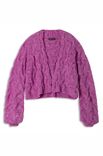 Lana Grossa JACKE IM VERSETZTEN RIPPENZOPFMUSTER Natural Alpaca Pelo