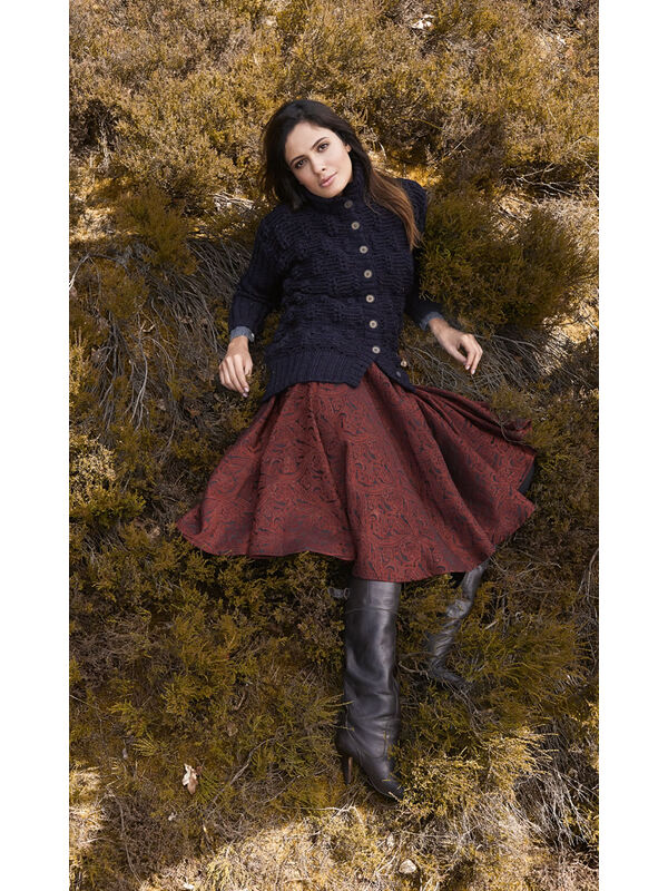 Lana Grossa JACKE IM ÄHRENMUSTER Alta Moda Alpaca