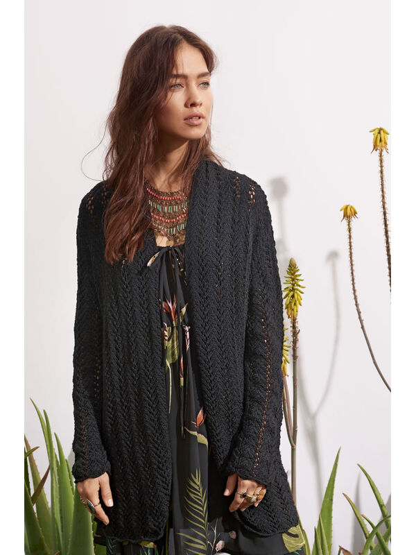 Lana Grossa JACKE IM BOGENLOCHMUSTER Linarte